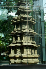 Tapgol park in Seoul South Korea in summer