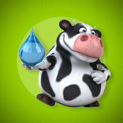 Fun cow - 3D Illustration