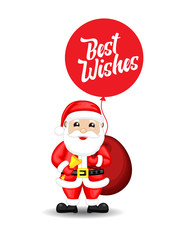 Christmas Best Wishes with Santa