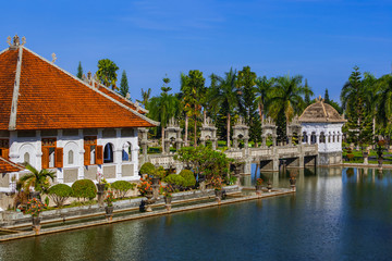 Fototapeta premium Water Palace Taman Ujung in Bali Island Indonesia