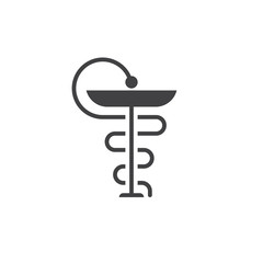 Symbol of medicine. Pharmacy icon vector, solid logo illustration, pictogram isolated on white