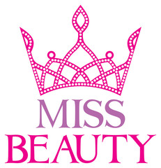 miss beauty sign with diamond tiara