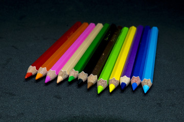 color pencils,Color pencil shaves on a paper