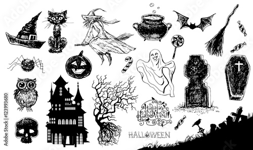 "Halloween set" Stockfotos und lizenzfreie Vektoren auf Fotolia.com