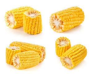 Corn isolated on white