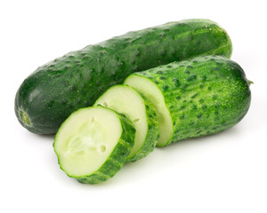 cucumbers isolated on white