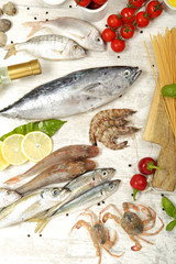Fresh fish and other seafood