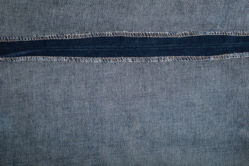 Background with texture of blue denim. Close up