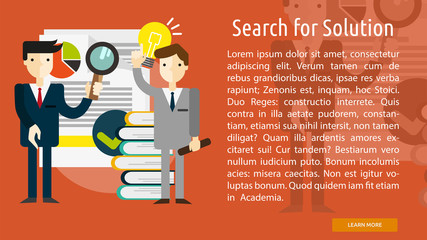 Search for Solution Conceptual Banner