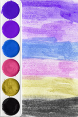 Abstract watercolor painting © Tarzhanova