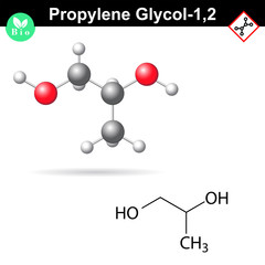 Propylene glycol 1,2 organic chemical solvent