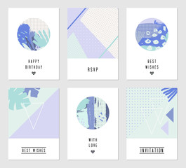 Abstract Design Cards Set