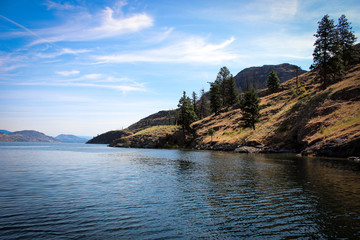 Fototapeta na wymiar Okanagan Lake views, Kelowna, Canada