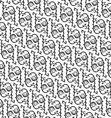 vignette. Seamless pattern