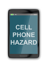Cell Phone Hazard concept