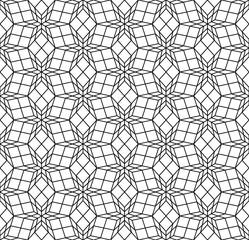 Abstract sacred geometric hipster fashion pillow grid pattern