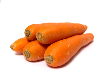 Carrot. Fresh vegetables isolated on white background