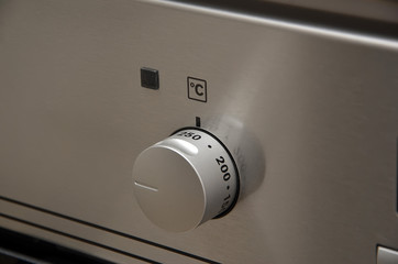 temperature regulation on new modern home kitchen oven