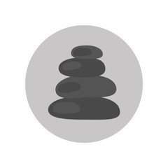 Spa stones icon vector