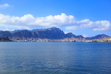 Fototapeta premium View of the coastal part of the city of Aden, Yemen