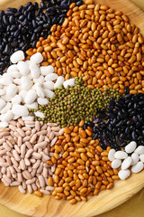 Fototapeta premium Set of uncooked beans