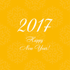 Poster with snowflakes. Vector illustration.