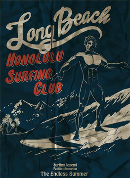 vector surf rider silhouette