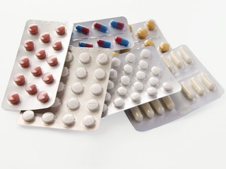 various pills and capsules