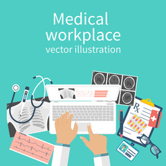 workplace doctor vector