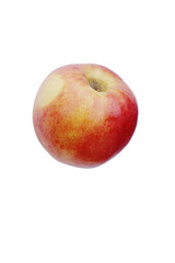 Pacific Rose apple (Malus domestica Sciros). Hybrid between Gala and Splendour apples. Image of apple isolated on white background