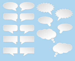 Fototapeta premium Set of bubbles for speech vector