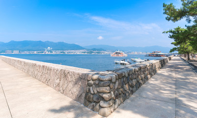 Fototapeta premium Scenery on Miyajima Island , Hiroshima , Japan