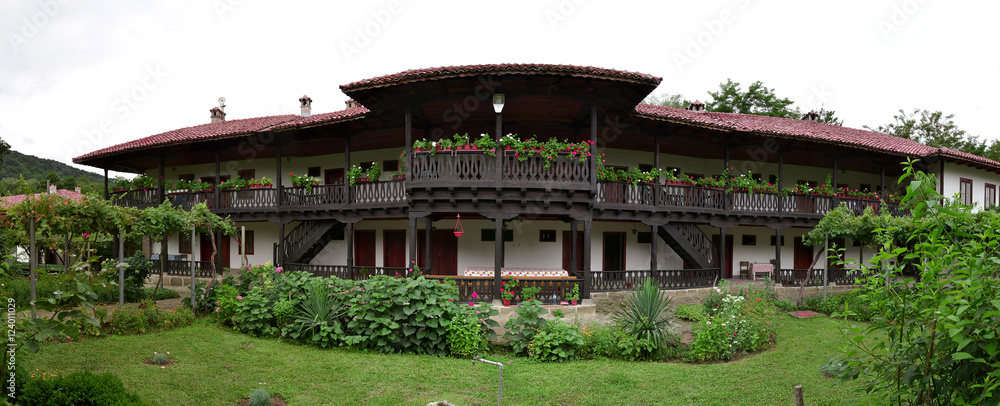 Sticker Panoram of Kilifarevo monastery, Bulgaria