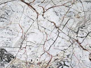 White stone with cracks texture