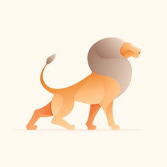Lion vector character.