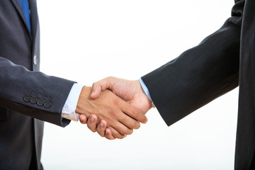 Close up of business handshake