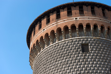 Sforza Castle in Milan Italy - Castello Sforzesco