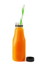 Orange juice isolated on white