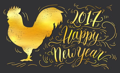 Happy new year greeting card