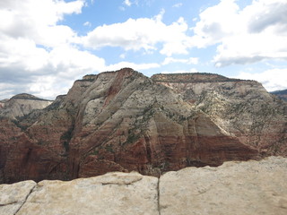 Fototapeta premium Trail to Angels landing, Zion National Park, USA 