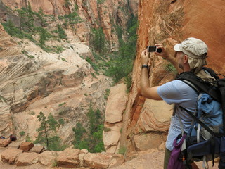 Trail to Angels landing, Zion National Park, USA
