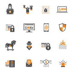 Internet Security Icon Set
