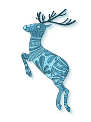 Christmas Reindeer Doodle