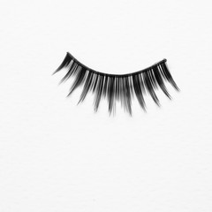 false eyelashes isolated on white