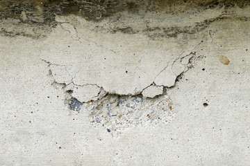 cracked concrete wall for background