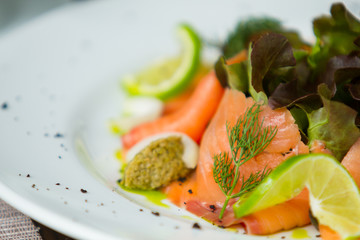 smoked salmon