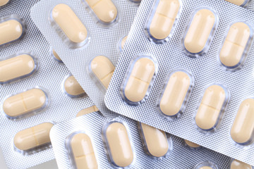 different pills background