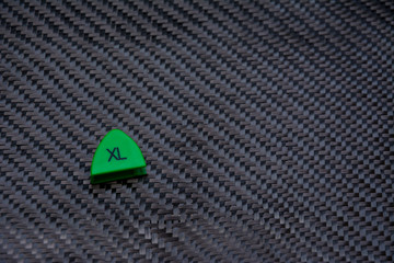 Size number on carbon fiber background