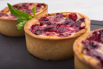 bakery cake with cherry