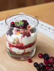 Greek yogurt with cereal